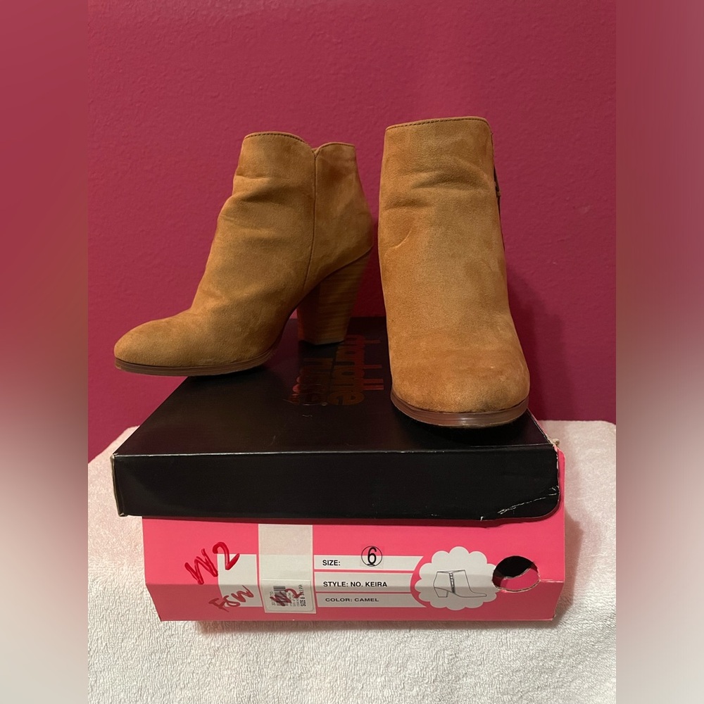 Charlotte Russe Suede Brown (Camel Color) Booties